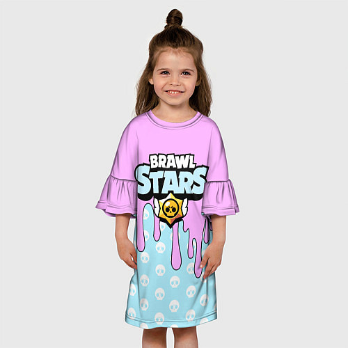 Детское платье BRAWL STARS / 3D-принт – фото 3