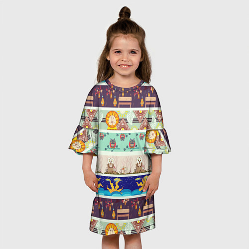 Детское платье Pattern 3 / 3D-принт – фото 3