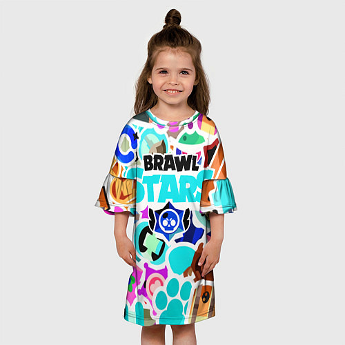 Детское платье БРАВЛ СТАРС / 3D-принт – фото 3
