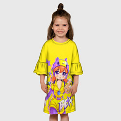 Платье клеш для девочки BEA, цвет: 3D-принт — фото 2