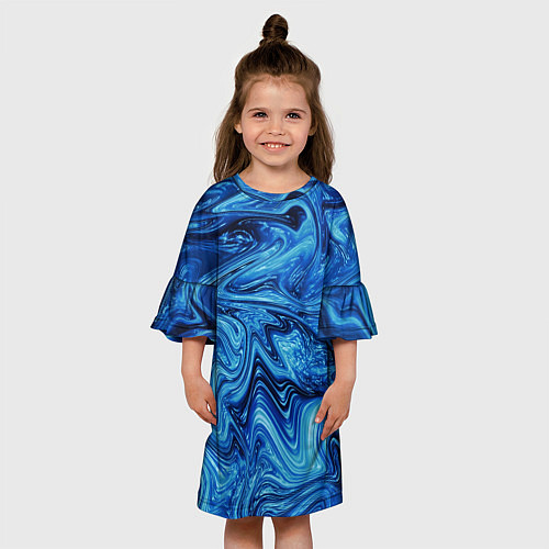 Детское платье Водоворот / 3D-принт – фото 3