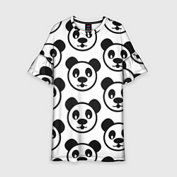Платье клеш для девочки Panda, цвет: 3D-принт