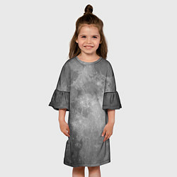 Платье клеш для девочки ЛУНА, цвет: 3D-принт — фото 2