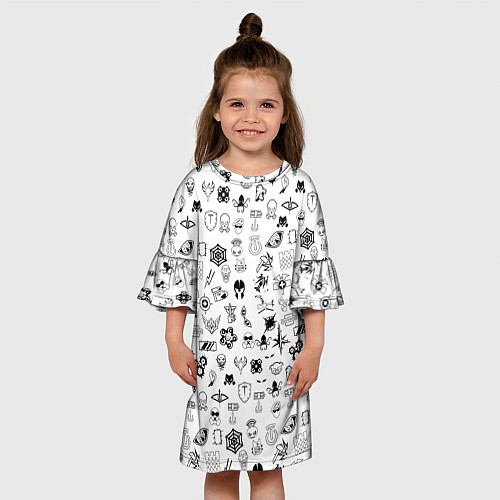 Детское платье RAINBOW SIX SIEGE / 3D-принт – фото 3