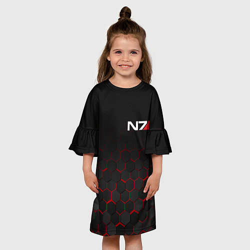 Детское платье MASS EFFECT N7 / 3D-принт – фото 3