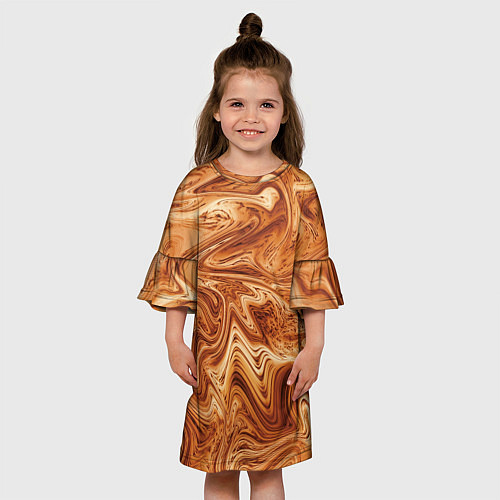 Детское платье Капучино / 3D-принт – фото 3