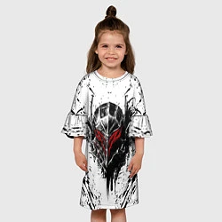 Платье клеш для девочки BERSERK, цвет: 3D-принт — фото 2