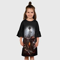 Платье клеш для девочки BERSERK, цвет: 3D-принт — фото 2