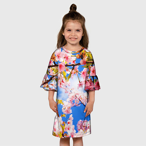 Детское платье Сакура / 3D-принт – фото 3