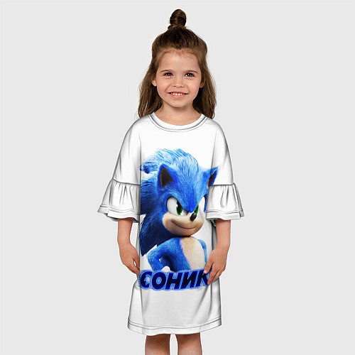 Детское платье SONIC / 3D-принт – фото 3