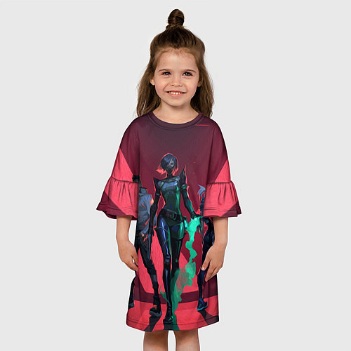 Детское платье VALORANT / 3D-принт – фото 3