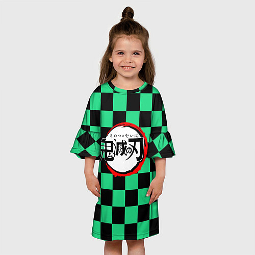 Детское платье KIMETSU NO YAIBA / 3D-принт – фото 3