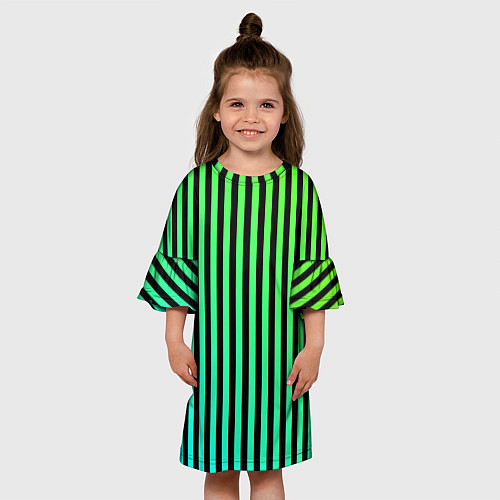 Детское платье Пикси полосы / 3D-принт – фото 3