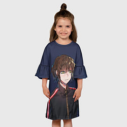 Платье клеш для девочки БАШНЯ БОГА, цвет: 3D-принт — фото 2