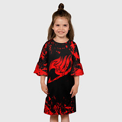 Платье клеш для девочки Fairy Tail 3, цвет: 3D-принт — фото 2