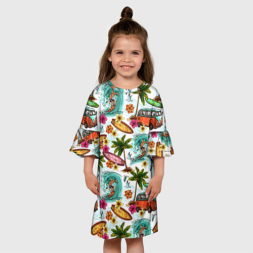 Детское платье Летнее Настроение / 3D-принт – фото 3