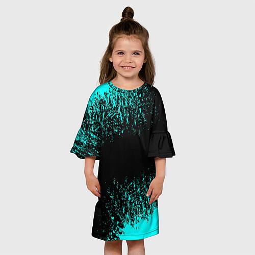 Детское платье Краска / 3D-принт – фото 3