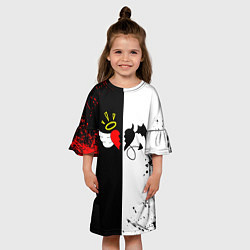 Платье клеш для девочки Payton Moormeier спина, цвет: 3D-принт — фото 2