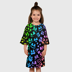 Платье клеш для девочки MARSHMELLO, цвет: 3D-принт — фото 2
