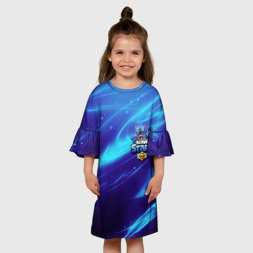 Детское платье LEON BRAWL STARS / 3D-принт – фото 3