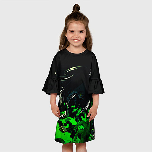 Детское платье VALORANT VIPER / 3D-принт – фото 3
