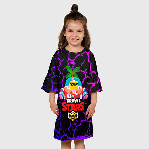 Детское платье BRAWL STARS NEW SPROUT 3 / 3D-принт – фото 3