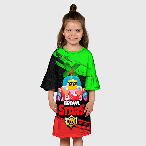 Детское платье BRAWL STARS NEW SPROUT 8 / 3D-принт – фото 3