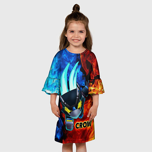 Детское платье Brawl Stars CROW / 3D-принт – фото 3