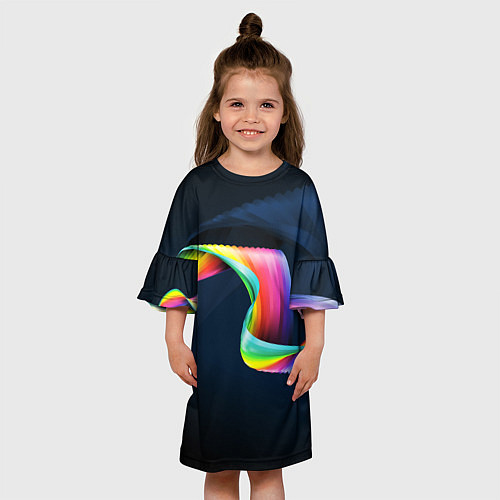 Детское платье OPTICAL ABSTRACT / 3D-принт – фото 3