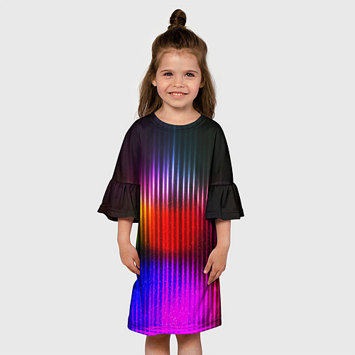 Детское платье WAVES COLOR / 3D-принт – фото 3