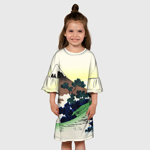 Детское платье ЯПОНИЯ / 3D-принт – фото 3