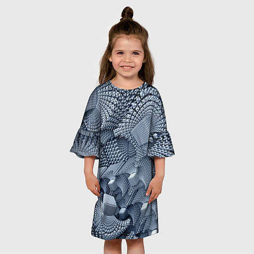 Детское платье GREY / 3D-принт – фото 3