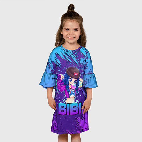 Детское платье Brawl Stars BIBI / 3D-принт – фото 3