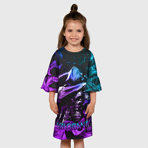 Детское платье VALORANT OMEN / 3D-принт – фото 3