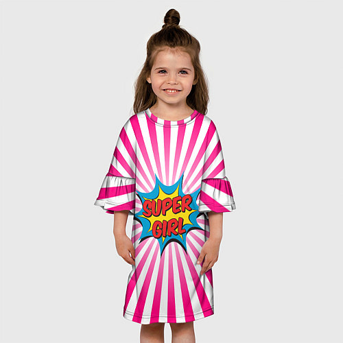 Детское платье Super Girl / 3D-принт – фото 3