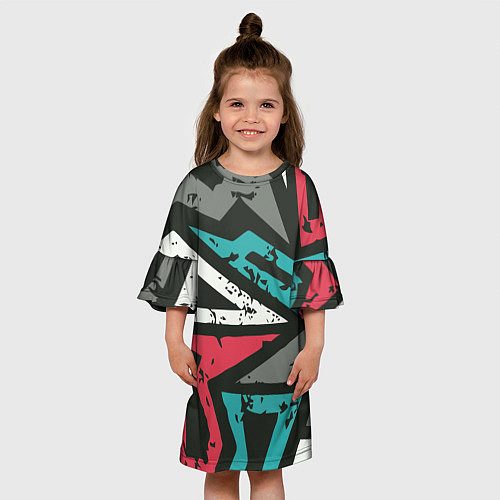 Детское платье Geometric Abstraction / 3D-принт – фото 3