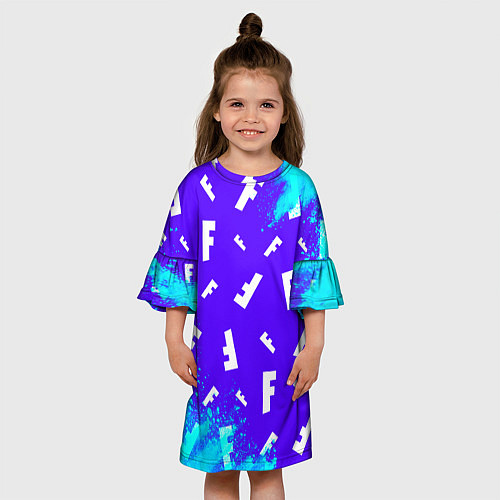 Детское платье FORTNITE ФОРТНАЙТ / 3D-принт – фото 3