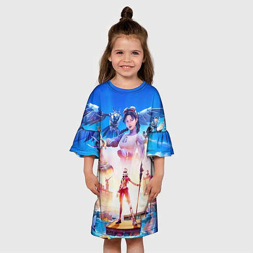Детское платье FORTNITE / 3D-принт – фото 3