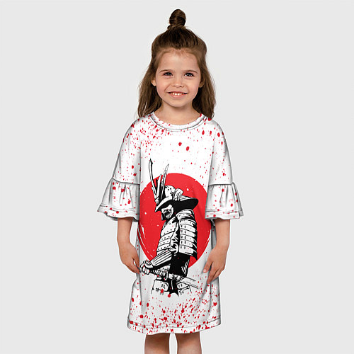 Детское платье Самурай в каплях крови Z / 3D-принт – фото 3