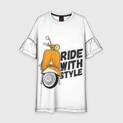 Платье клеш для девочки RIDE WITH STYLE Z, цвет: 3D-принт