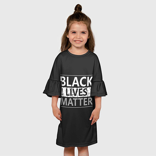 Детское платье Black lives matter Z / 3D-принт – фото 3