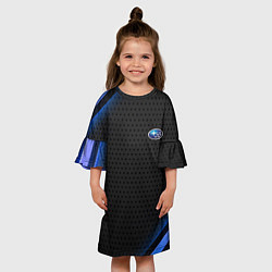 Платье клеш для девочки SUBARU Z, цвет: 3D-принт — фото 2