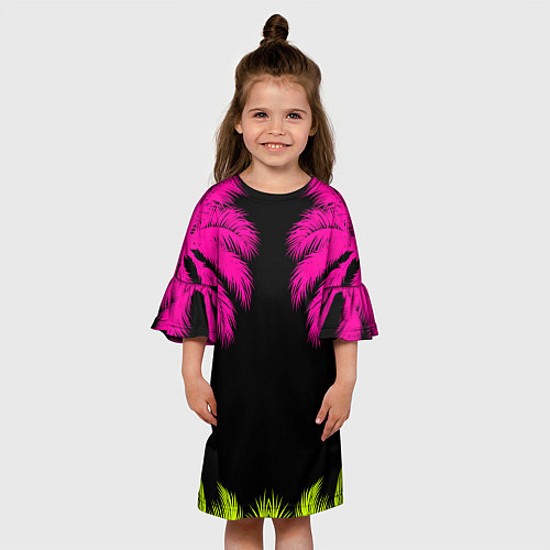 Детское платье Пальмы / 3D-принт – фото 3