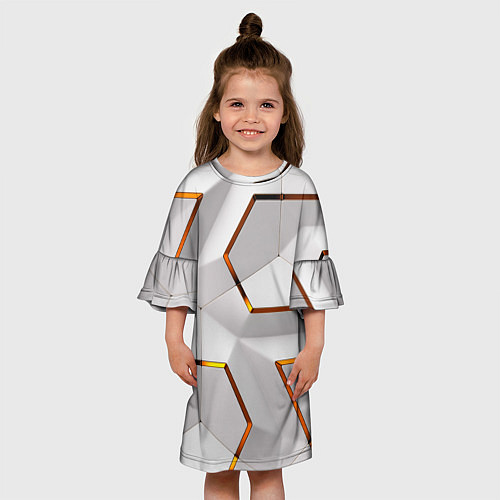 Детское платье 3D абстракция Iron / 3D-принт – фото 3