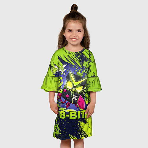 Детское платье BRAWL STARS 8-BIT / 3D-принт – фото 3