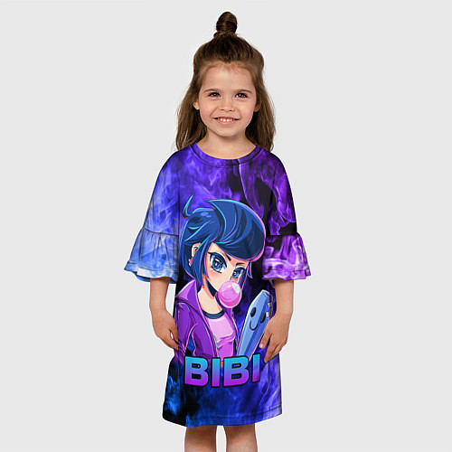 Детское платье BRAWL STARS BIBI / 3D-принт – фото 3