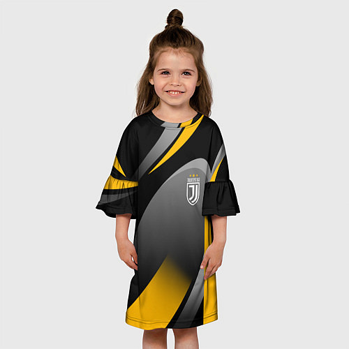 Детское платье Juventus Uniform / 3D-принт – фото 3