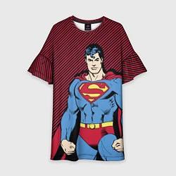 Платье клеш для девочки I am your Superman, цвет: 3D-принт