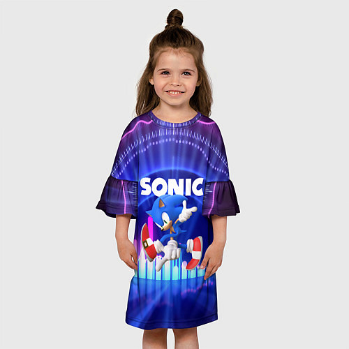 Детское платье SONIC СОНИК / 3D-принт – фото 3