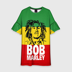 Платье клеш для девочки Bob Marley, цвет: 3D-принт